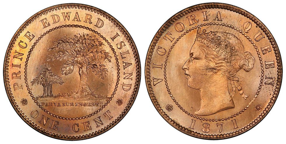 1 cent de l'\u00cele-du-Prince-\u00c9douard - reine Victoria - 1871