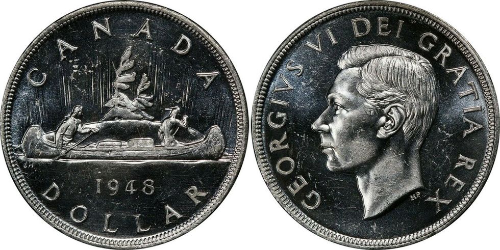 1 $ - roi George VI - 1948