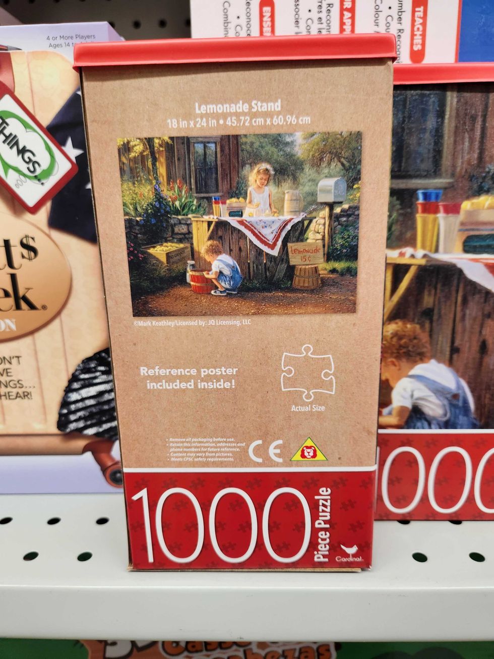 1000 Piece Puzzle, $4.75 from Dollarama in Toronto.