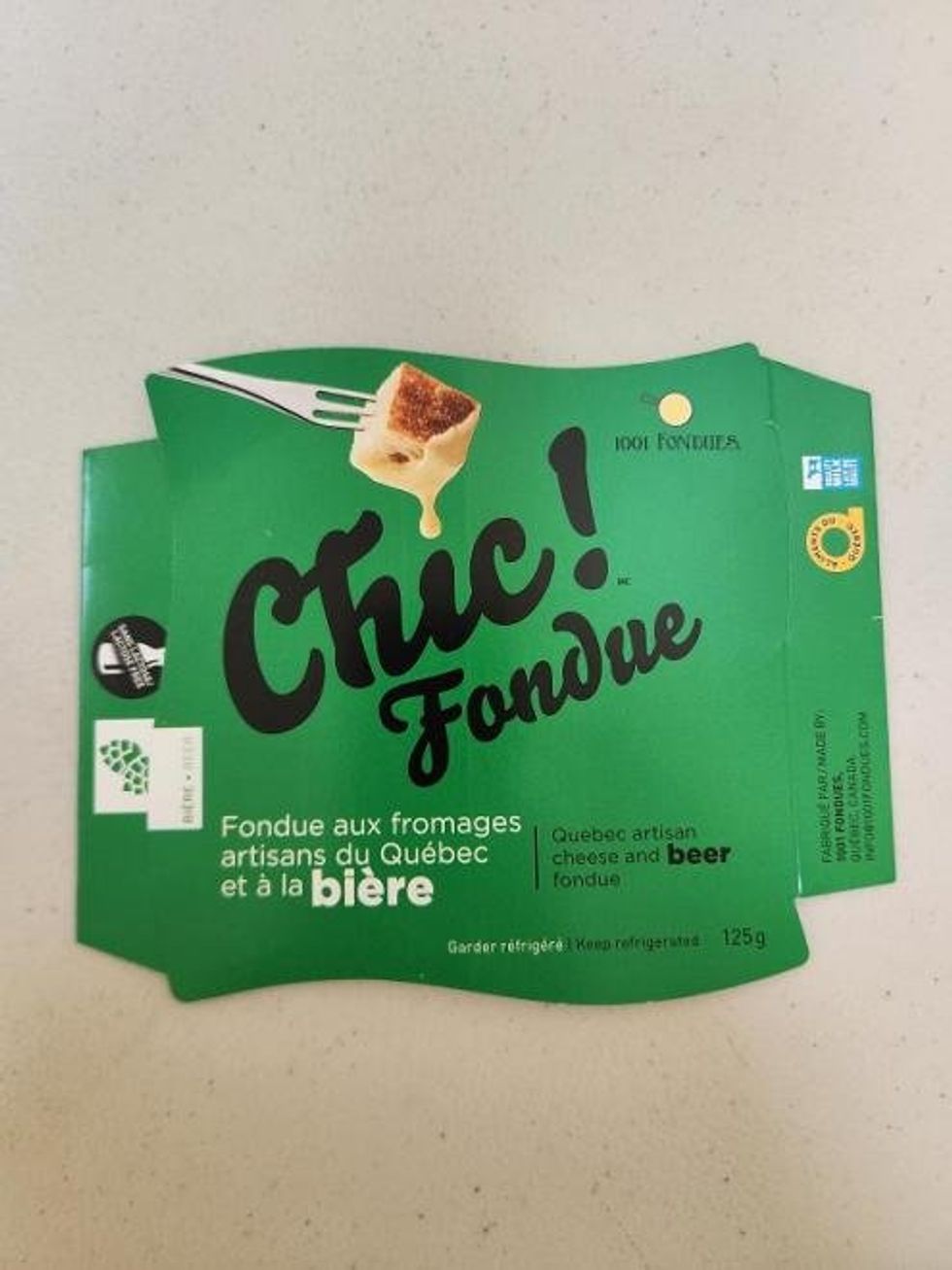 1001 Fondues brand cheese fondues.