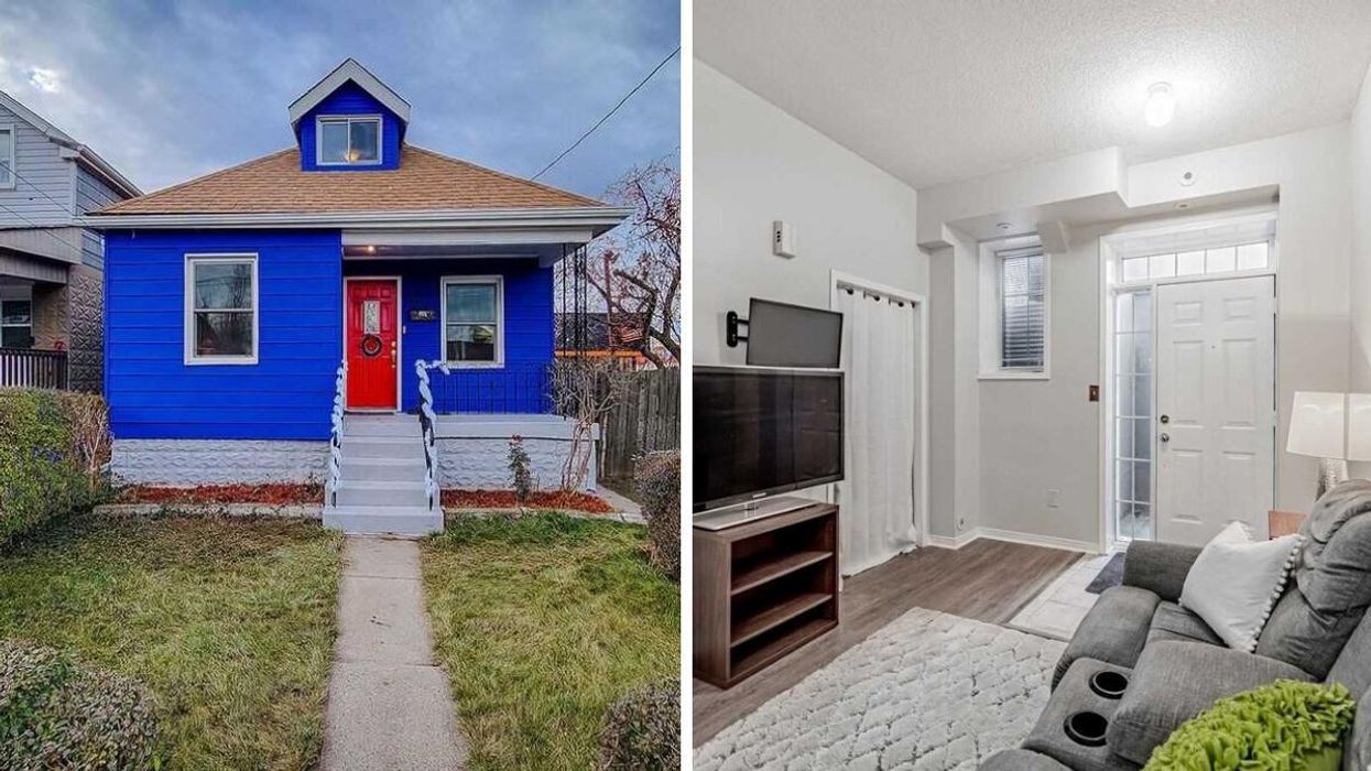 141 Frederick Avenue, Hamilton. Right: 145 – 601 Shoreline Drive, Mississauga