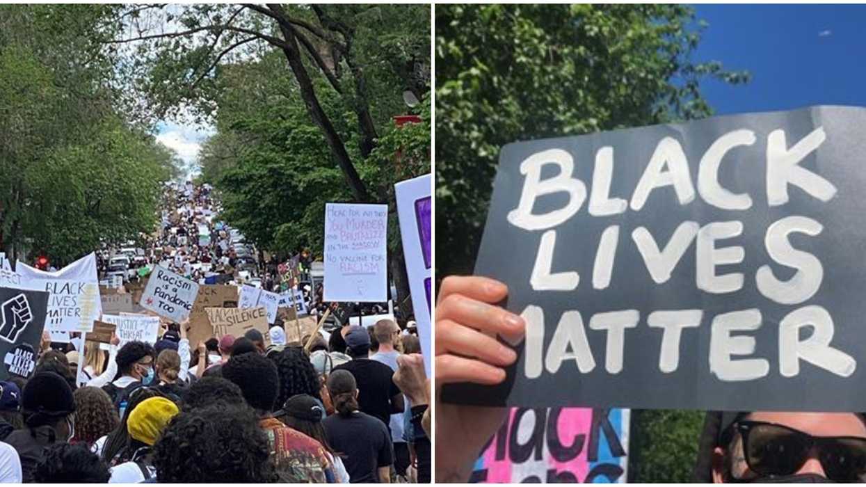 15 photos qui résument bien la manifestation contre le racisme de ce 7 juin à Montréal