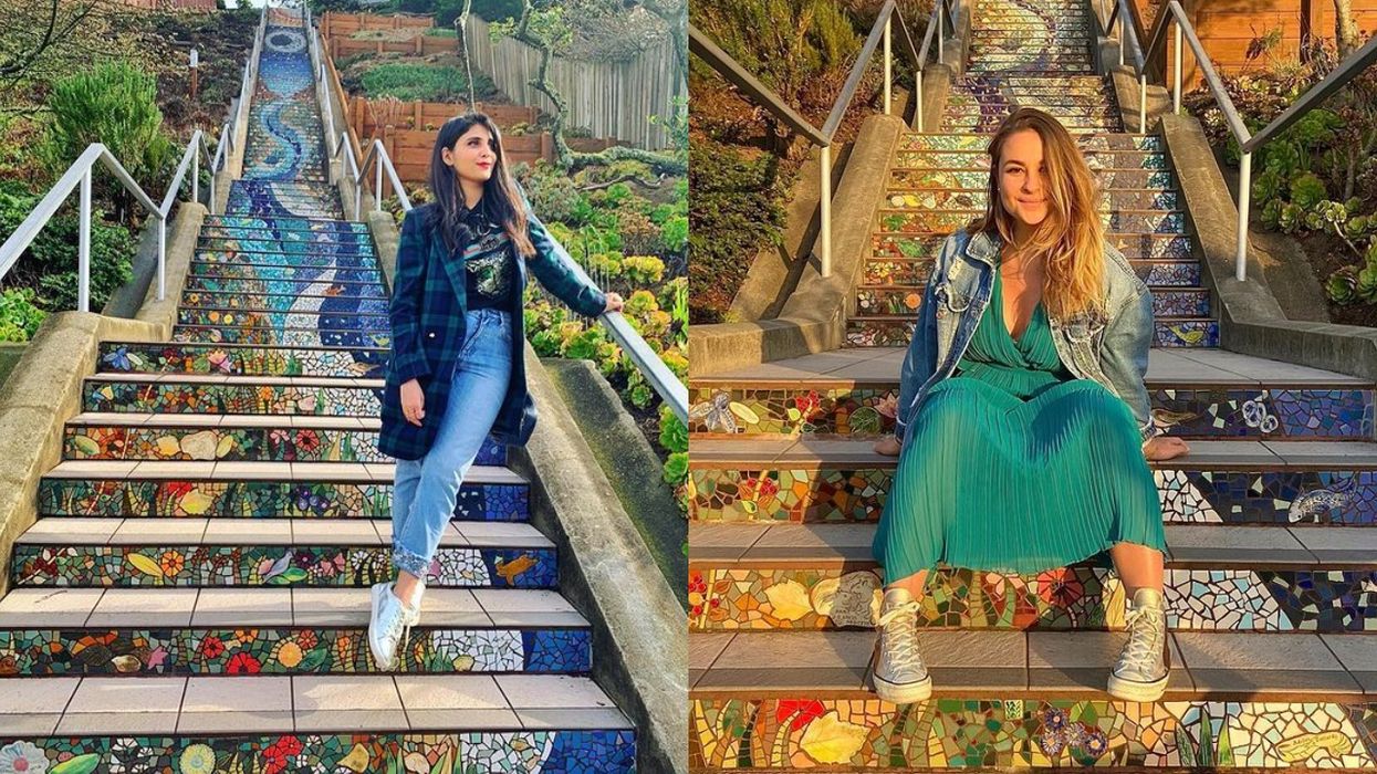 16th Avenue Staircase Tiled Steps San Francisco California