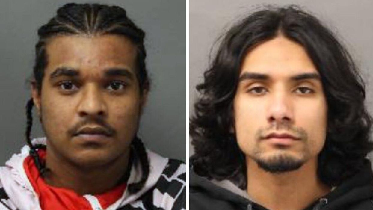 23-year-old Muhsin Sufi of Toronto. Right: 20-year-old Abdulhai Patel of Toronto.