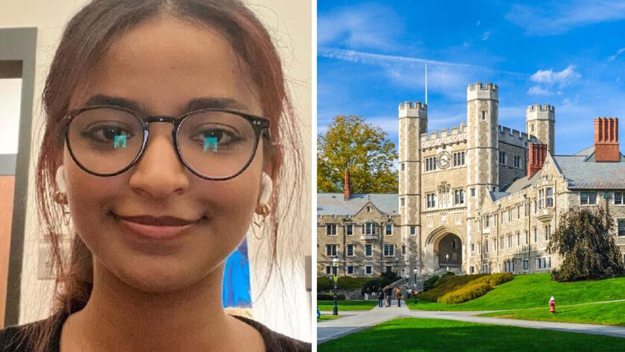 24-year-old Misrach Ewunetie. Right: Princeton University in Princeton, NJ.