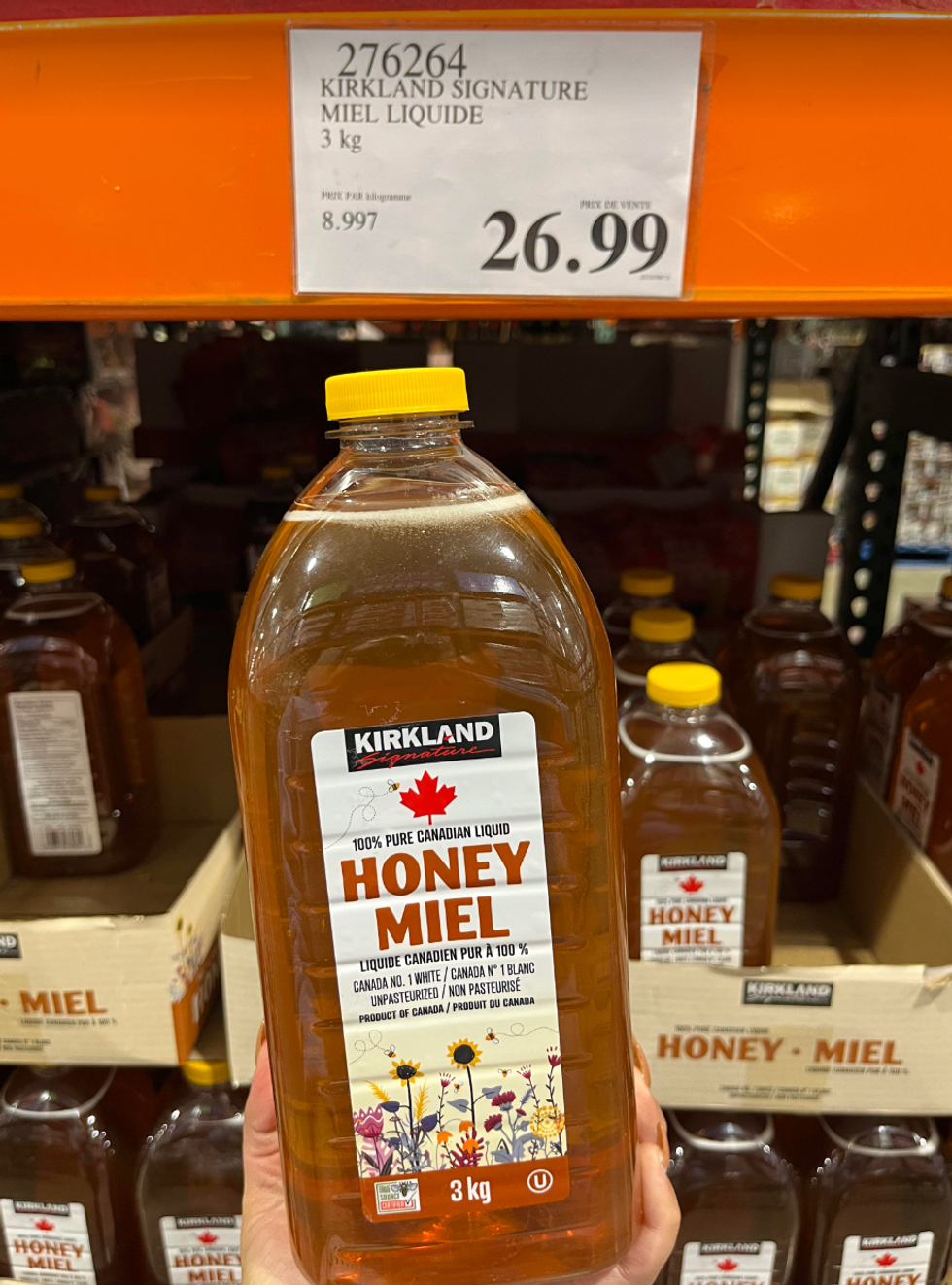3 kilos de miel Kirkland \u200bchez Costco.
