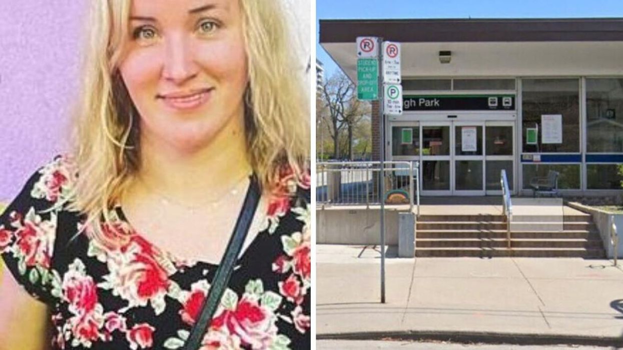 31-year-old Vanessa Kurpiewska, of Toronto. Right: High Park Subway Station.