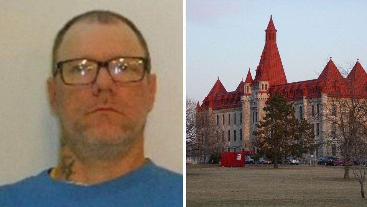 42-year-old convicted murderer Joshua Kenneth Kohl. Right: Collins Bay Federal Penitentiary.
