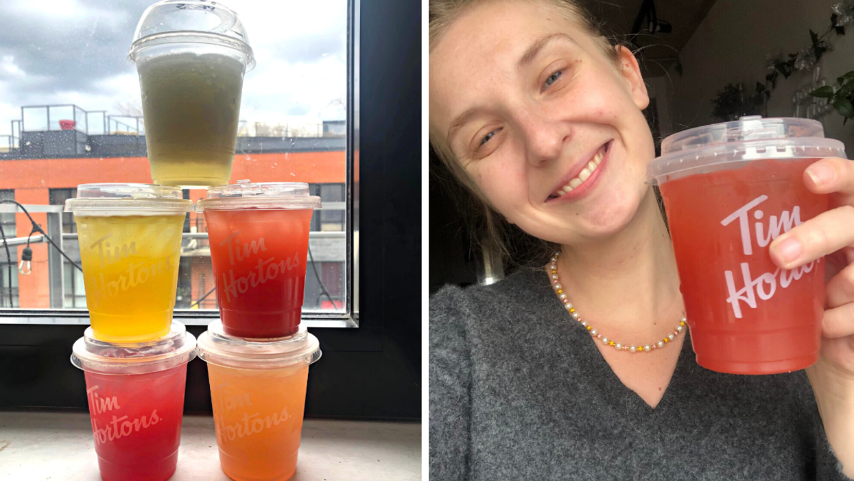 5 combinaisons secrètes des boissons fruitées du Tim Hortons.