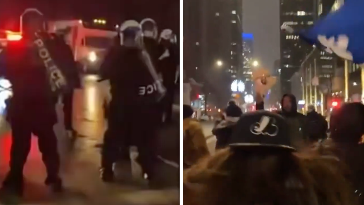 57 amendes et une arrestation lors de la manifestation anti-couvre-feu à Montréal (VIDÉOS)