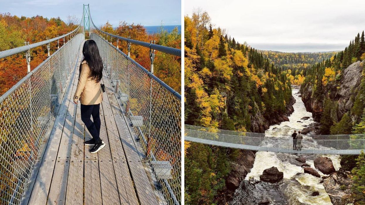 6 Ontario Suspension Bridges That Will Take You Over The Most Stunning Fall Colours