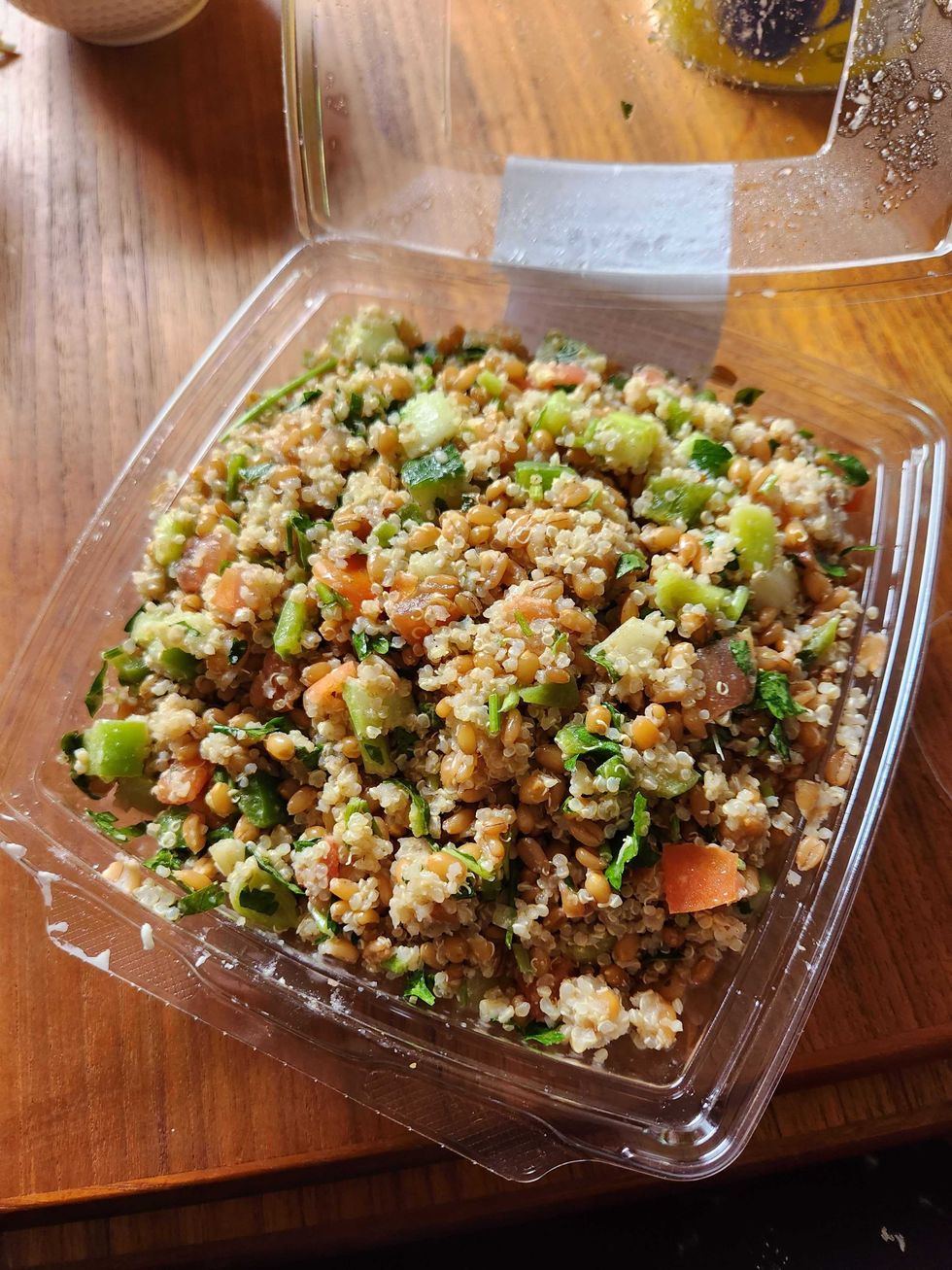 600 grams of ready-made quinoa tabbouleh salad from Loblaws for $10.