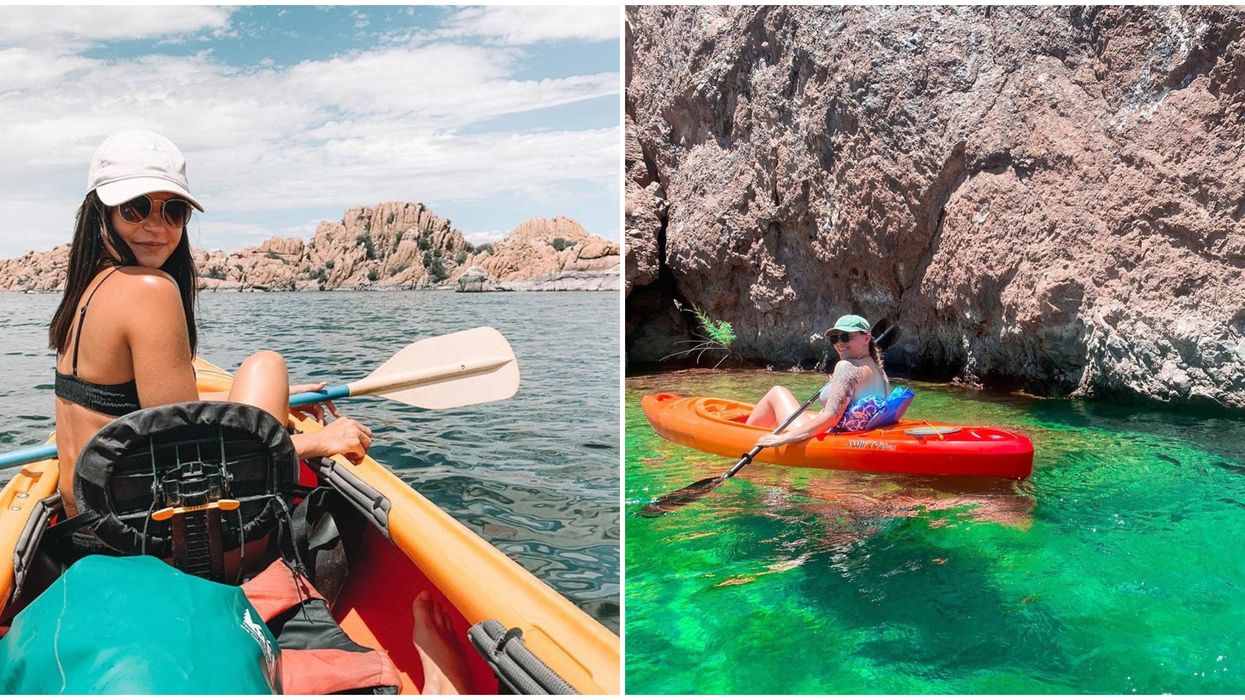 7 Places To Kayak In Arizona That'll Give You A Magical Taste Of Lake Life