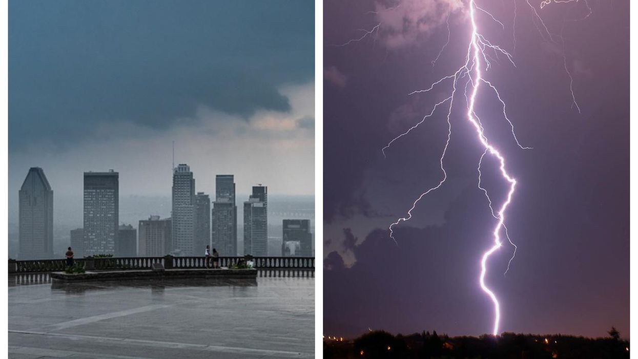 7 secteurs au sud du Québec sont en alerte d'orages violents