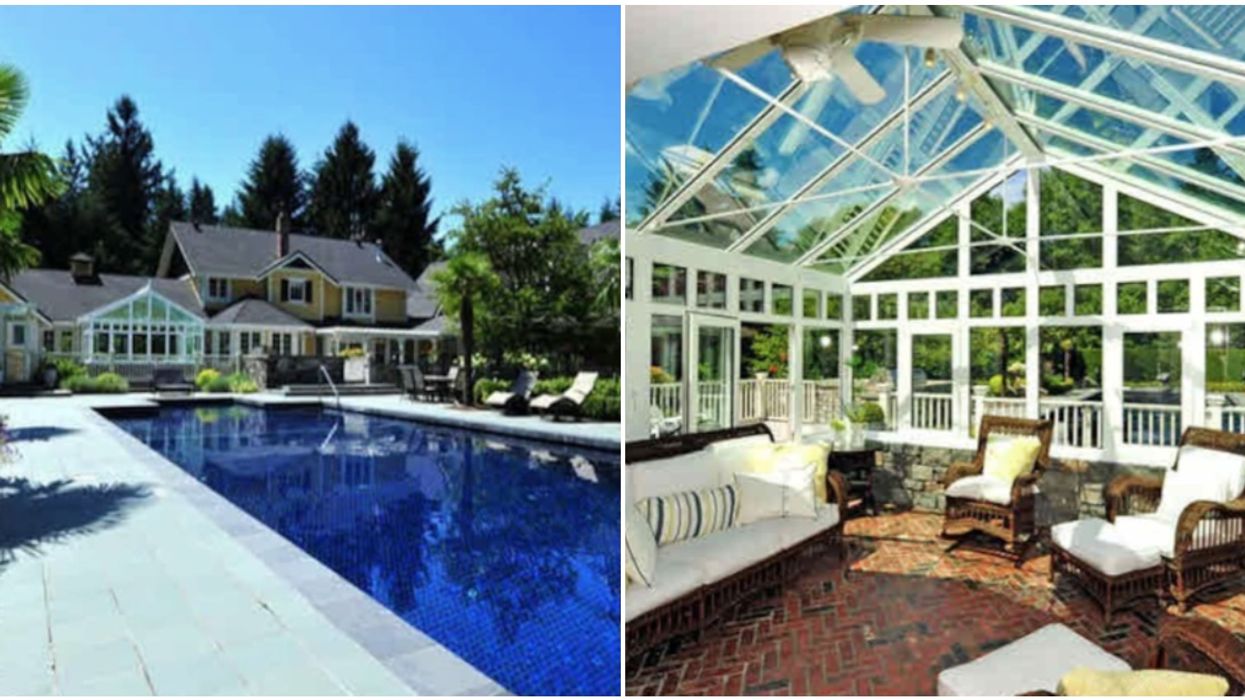 $9 Million BC Mansion On Airbnb Has Everything Including A Hockey Rink