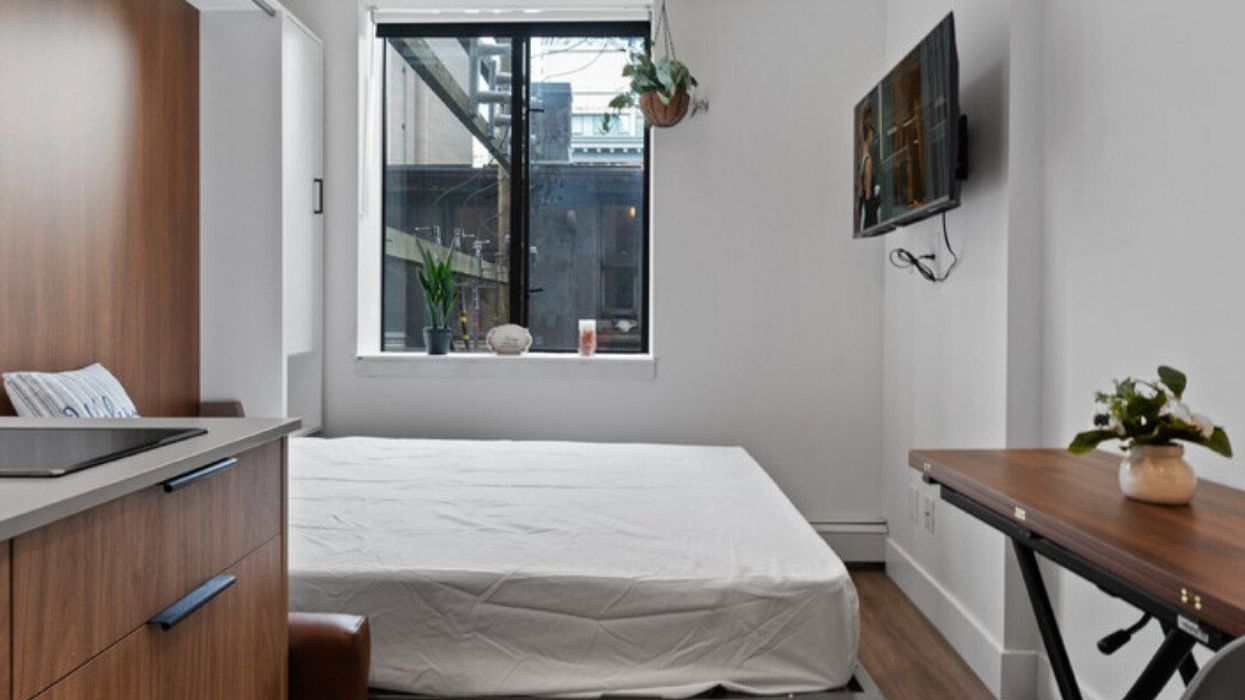 A 200-square-foot apartment for rent in Vancouver.