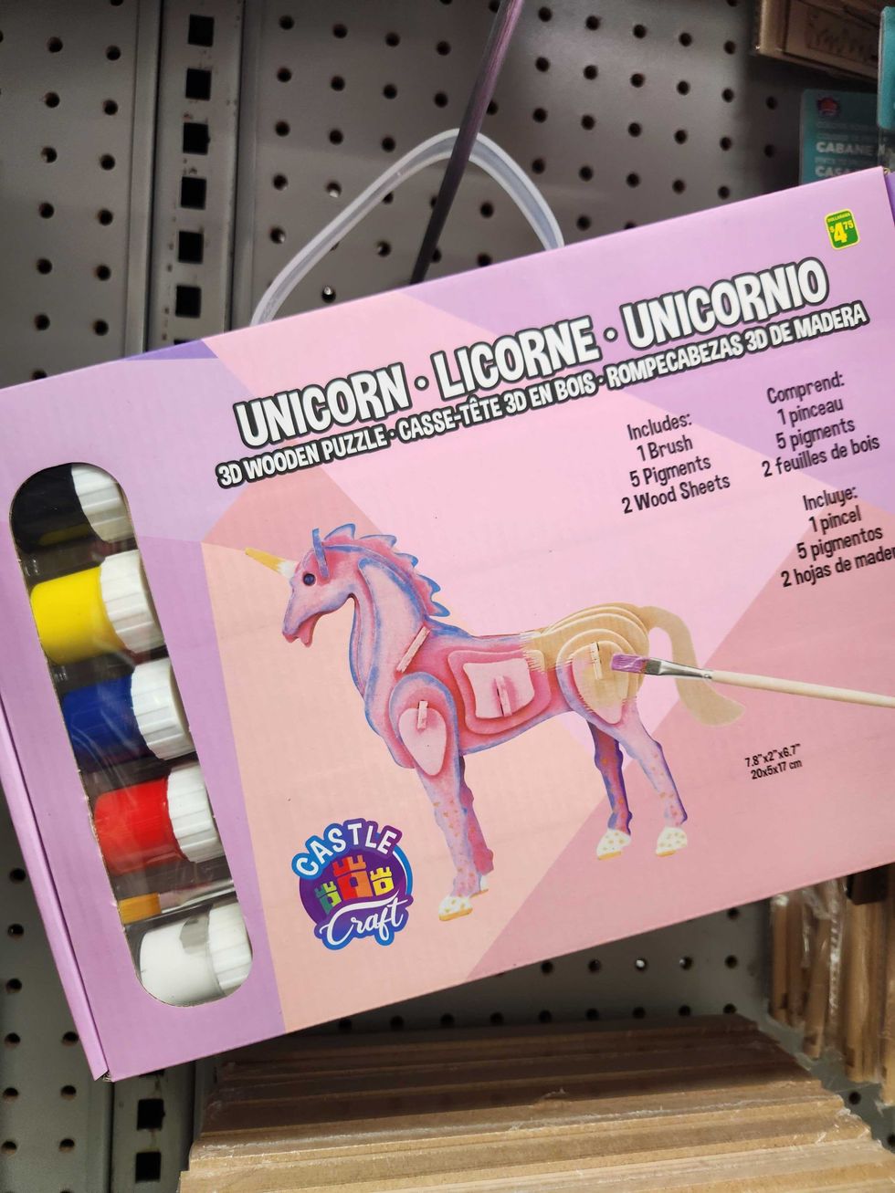 A 3D Wooden Puzzle, $4.75 from Dollarama in Toronto.