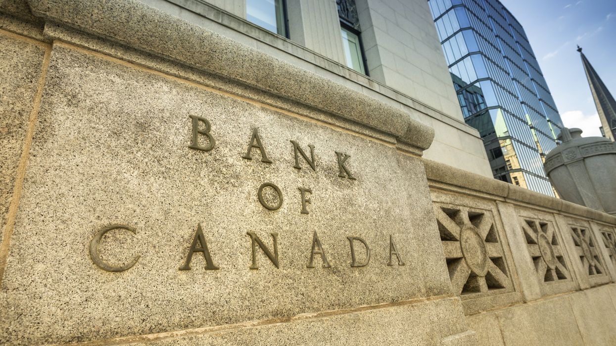 A Bank of Canada sign.