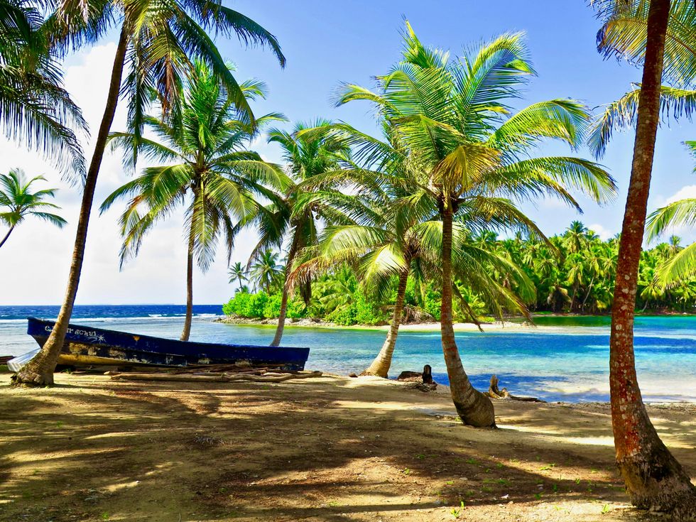 A beach in San Blas, Panama.