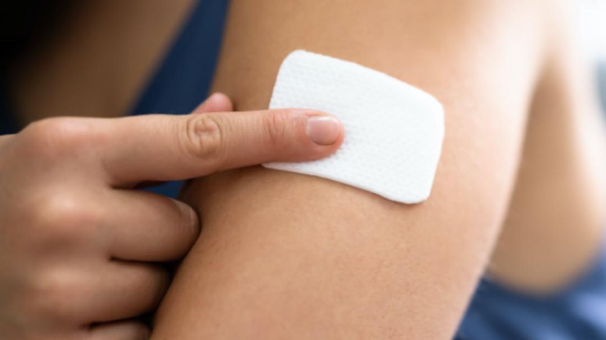 A birth control patch.
