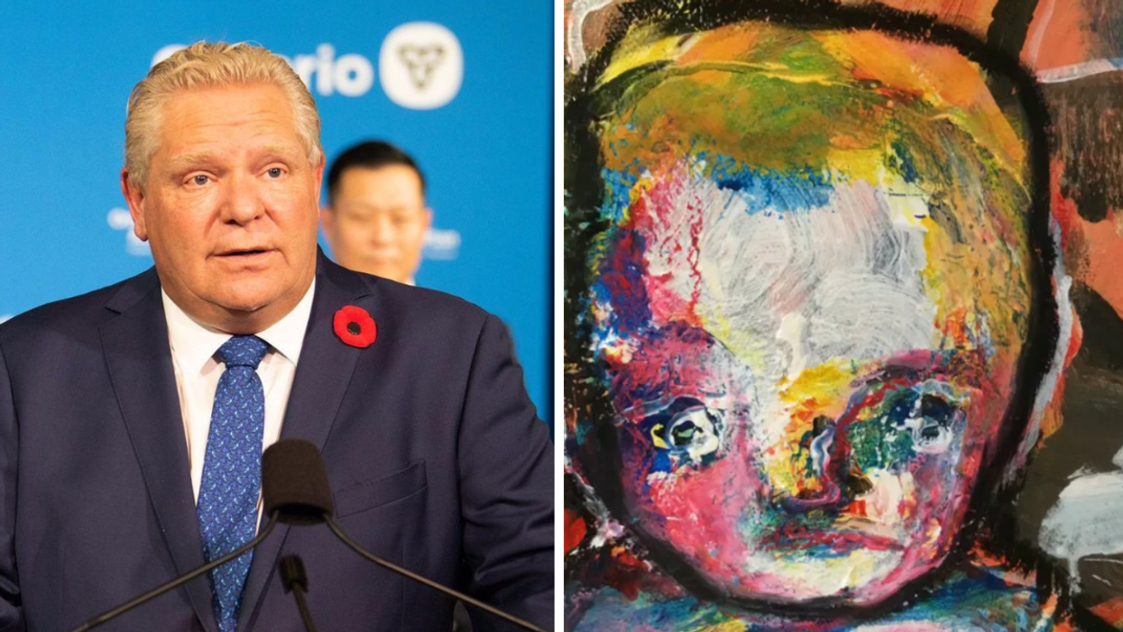 A Bizarre Painting Of A 'Nude Doug Ford' Is Selling For Nearly $6,500 & The Artist Shares Why