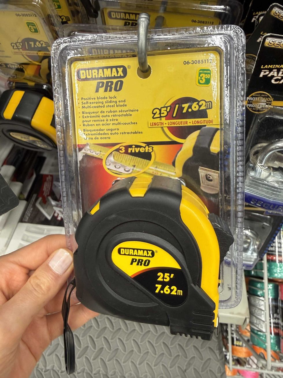 A black and yellow round object that says Duramax Pro on it.