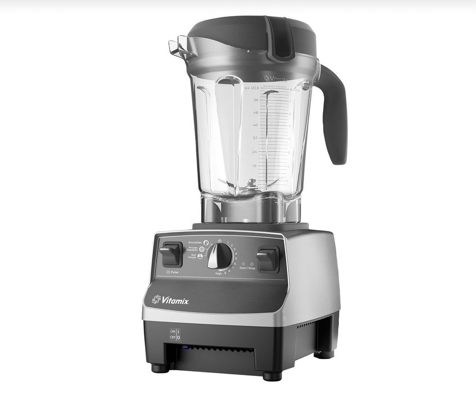 A blender ready for blending.