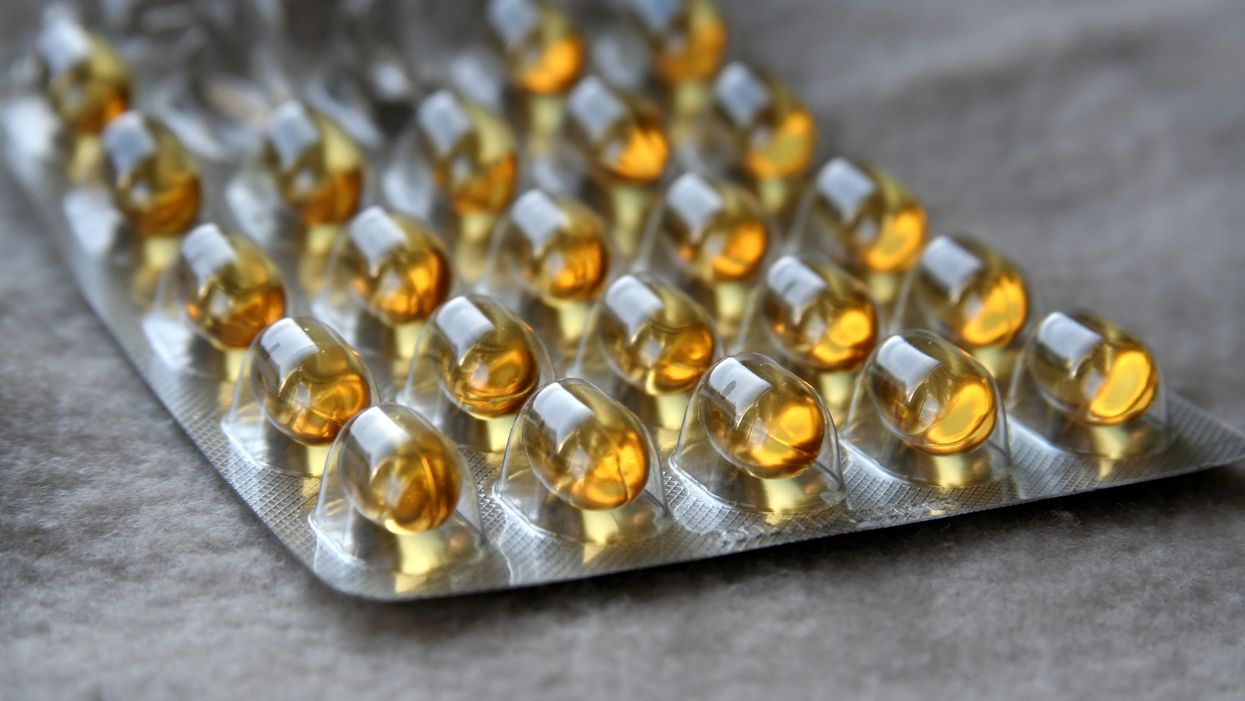 A blister pack of pills.