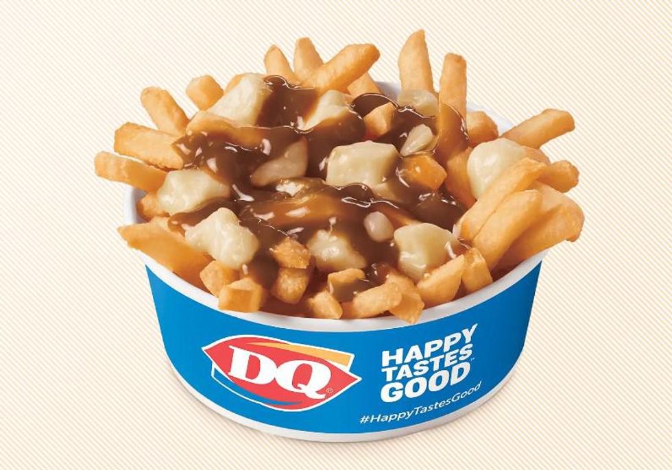 A bowl of Dairy Queen poutine.