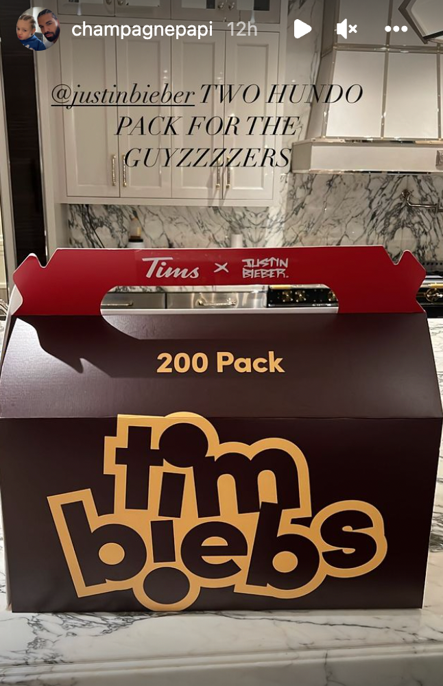 A box of 200 Timbiebs.