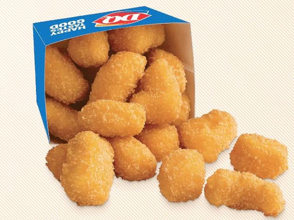 A box of Dairy Queen cheese curds.