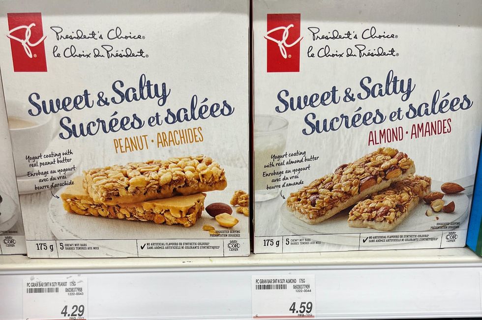 A box of Sweet & Salty bars.