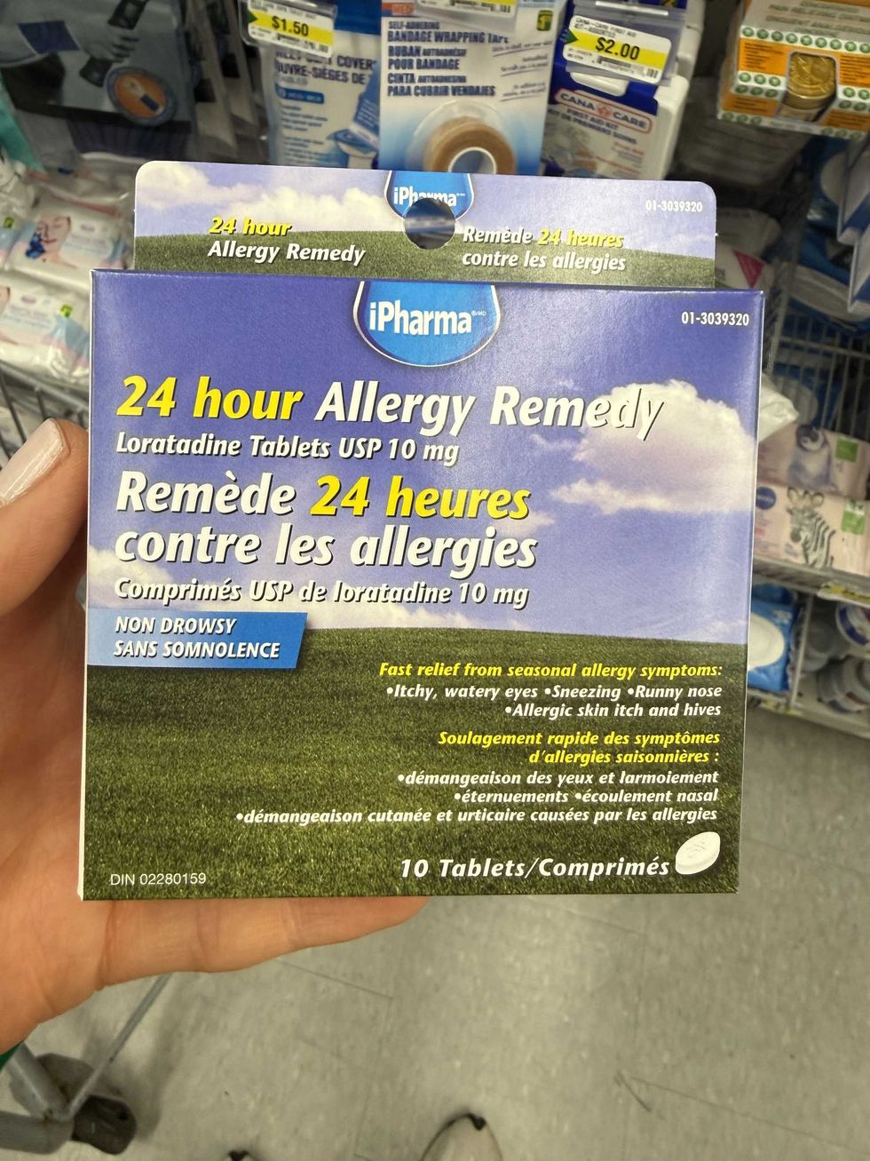 A box that says 24 hour allergy remedy.