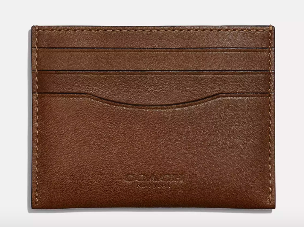 A brown men's card case.
