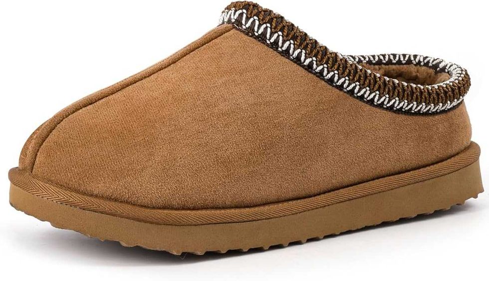 A brown slipper.