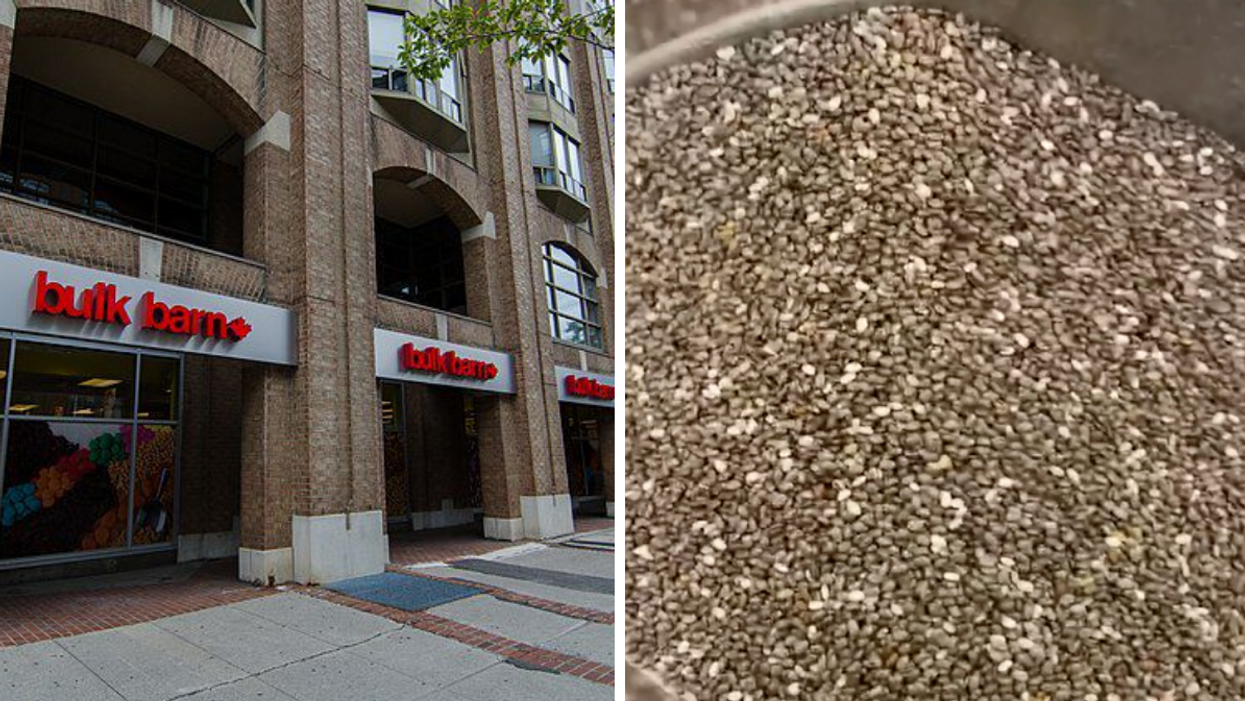 A Bulk Barn store. Right: Chia seeds at Bulk Barn.