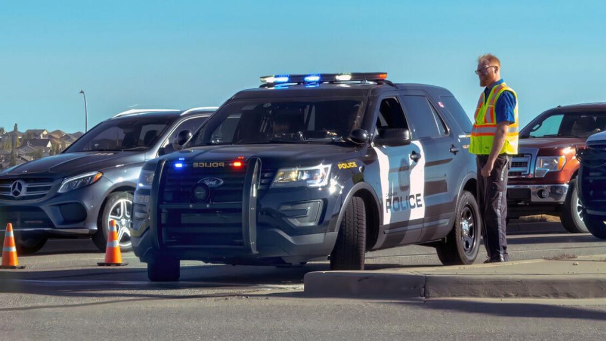 A Calgary police vehicle.
