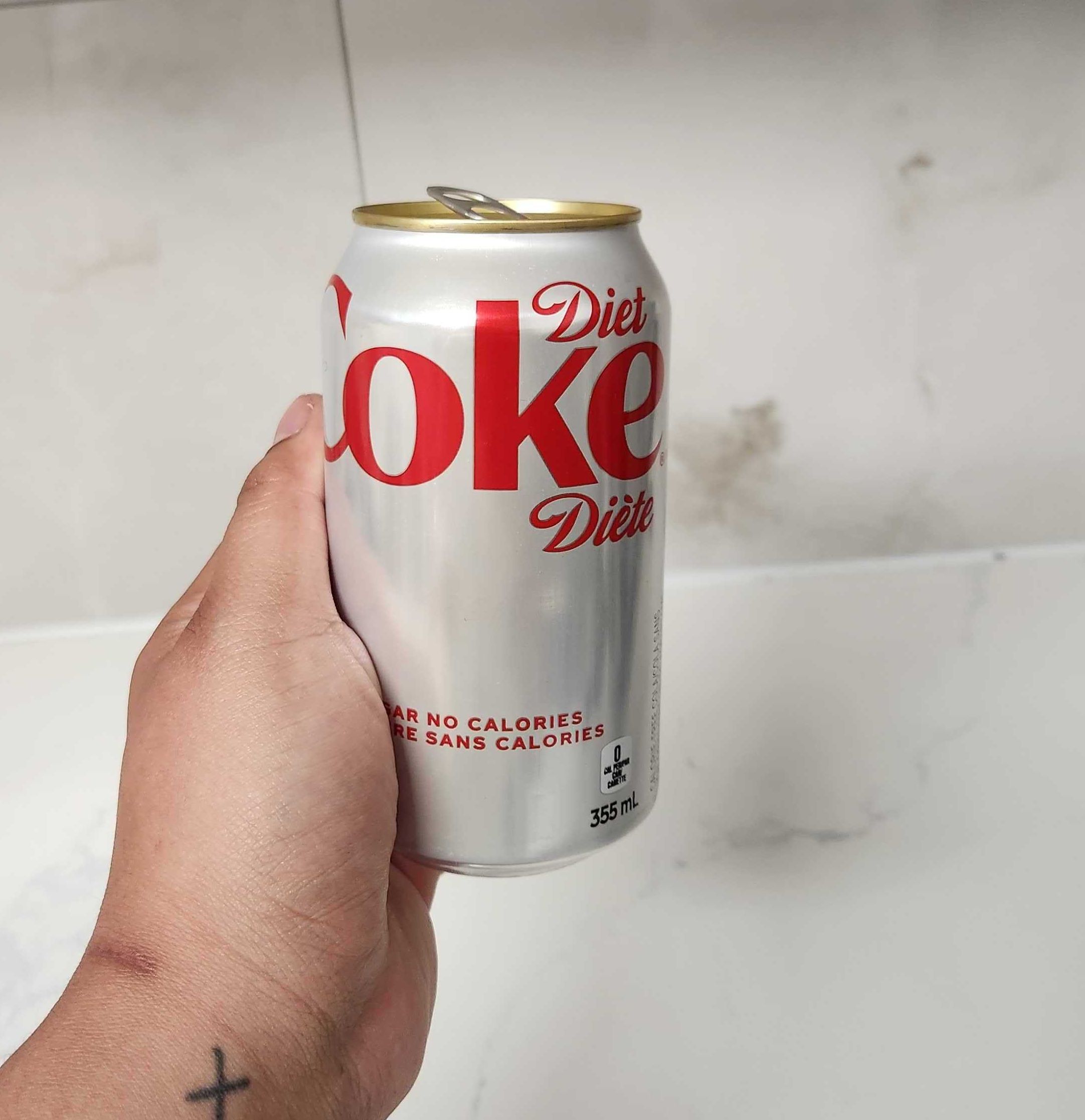 A can of Diet Coke.