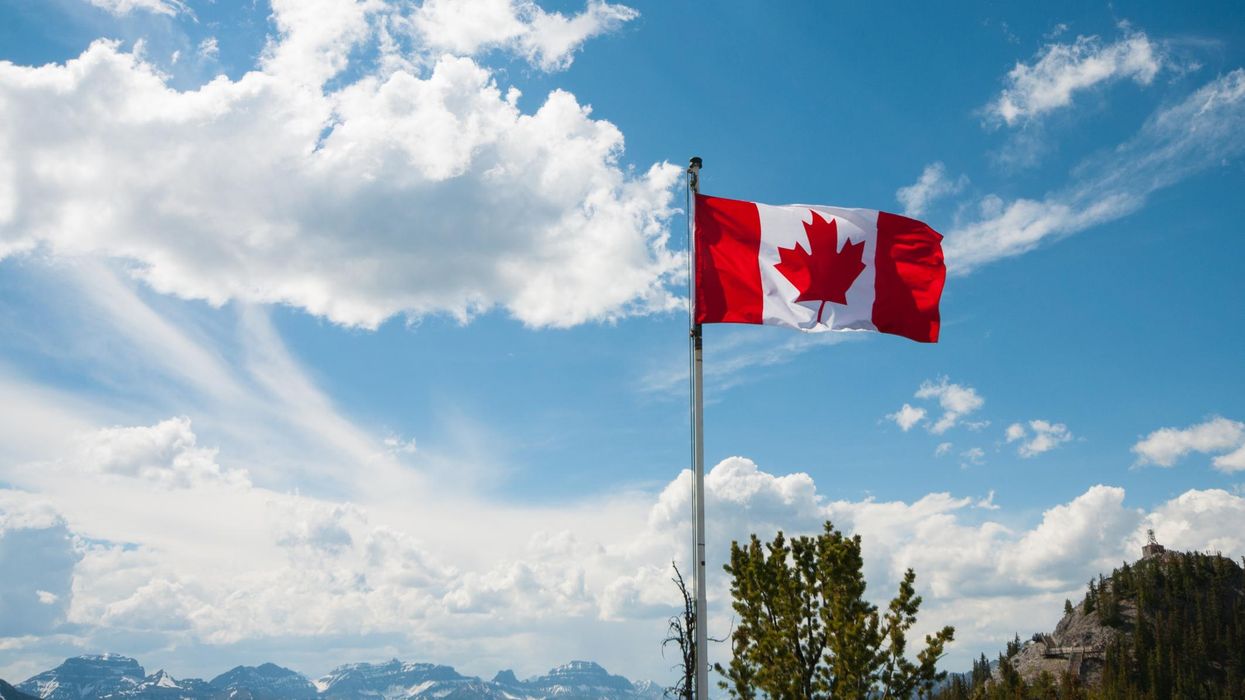A Canadian flag.