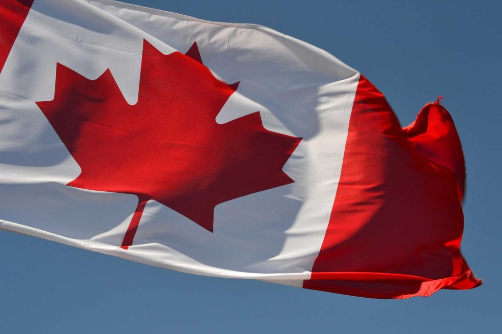 A Canadian flag.