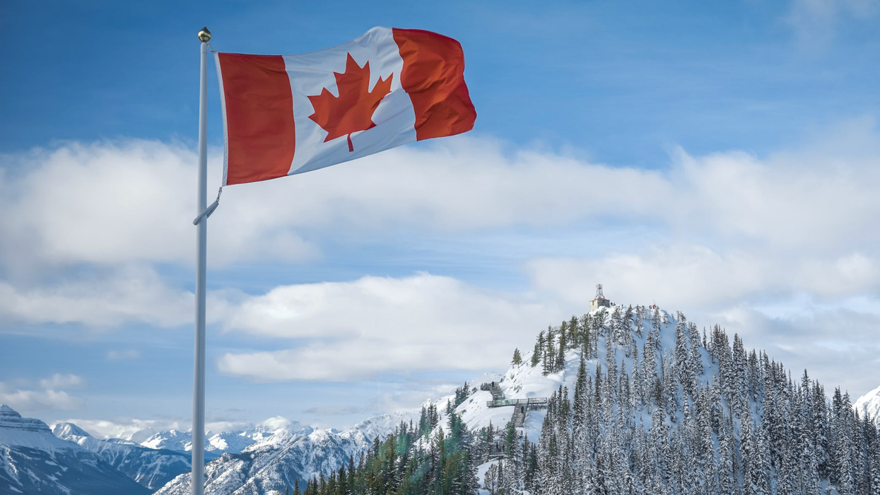 A Canadian flag.
