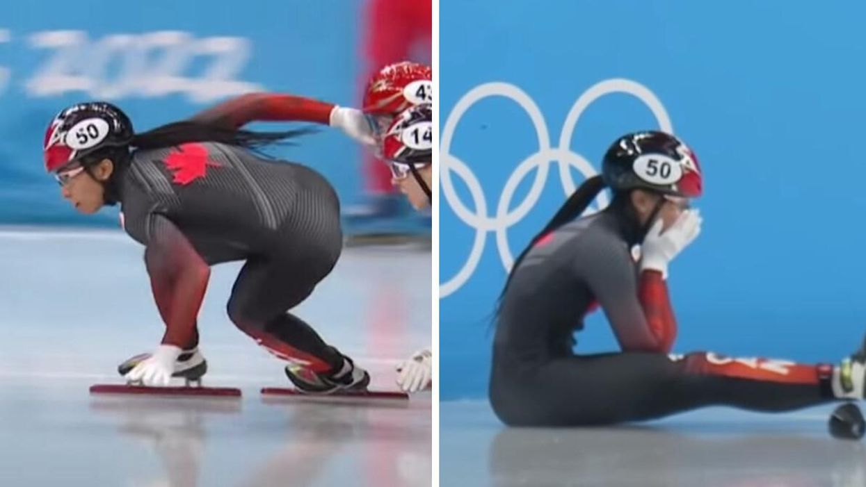 A Canadian Speed Skater Crashed Into A Wall & Her Reaction Is Heartbreaking (VIDEO)