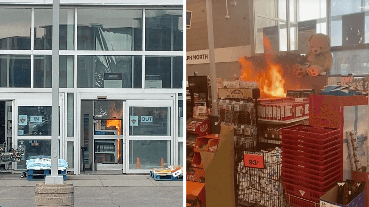 A Canadian Tire In Guelph Caught Fire Yesterday & Had To Be Evacuated (VIDEO)