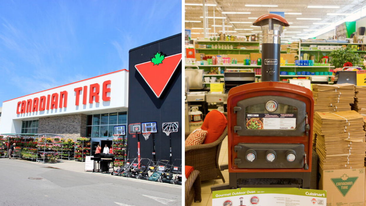 A Canadian Tire store. Appliances inside a Canadian Tire store.