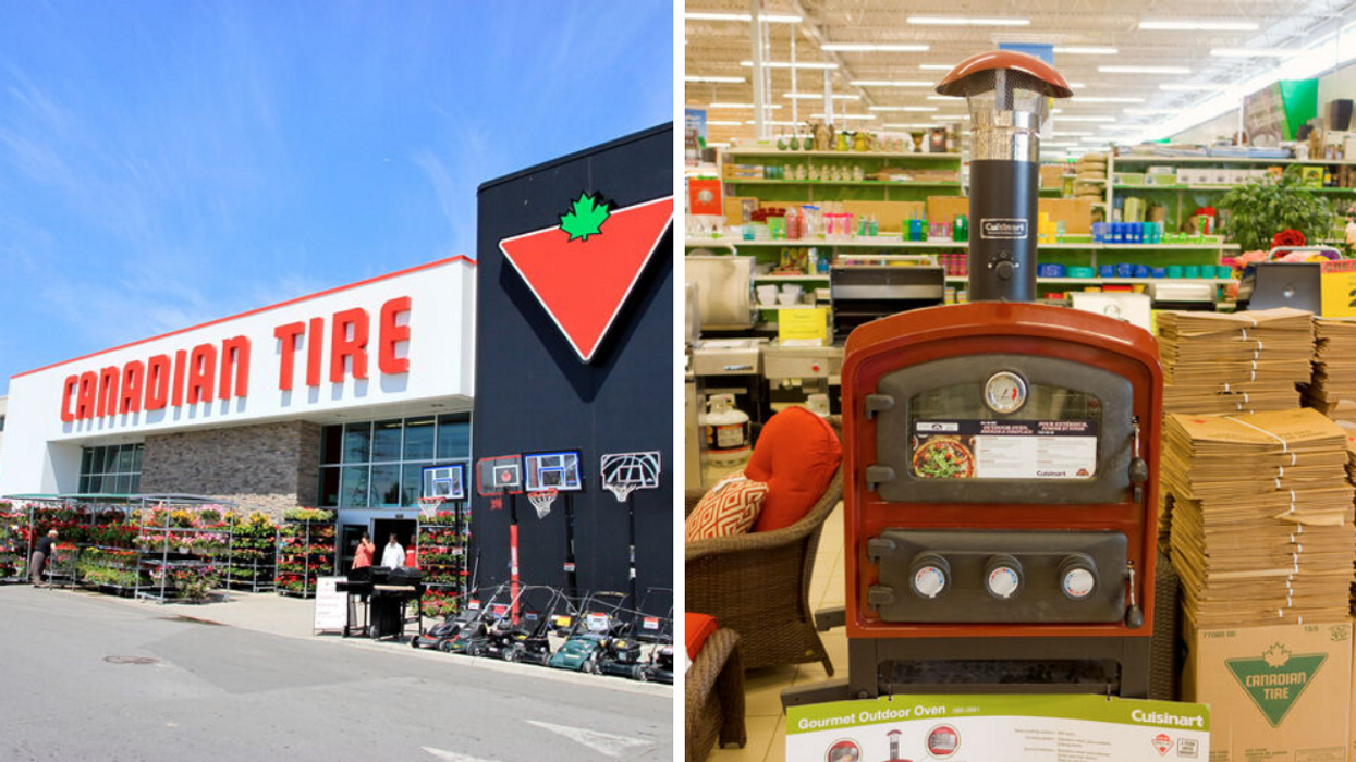 A Canadian Tire store. Appliances inside a Canadian Tire store.