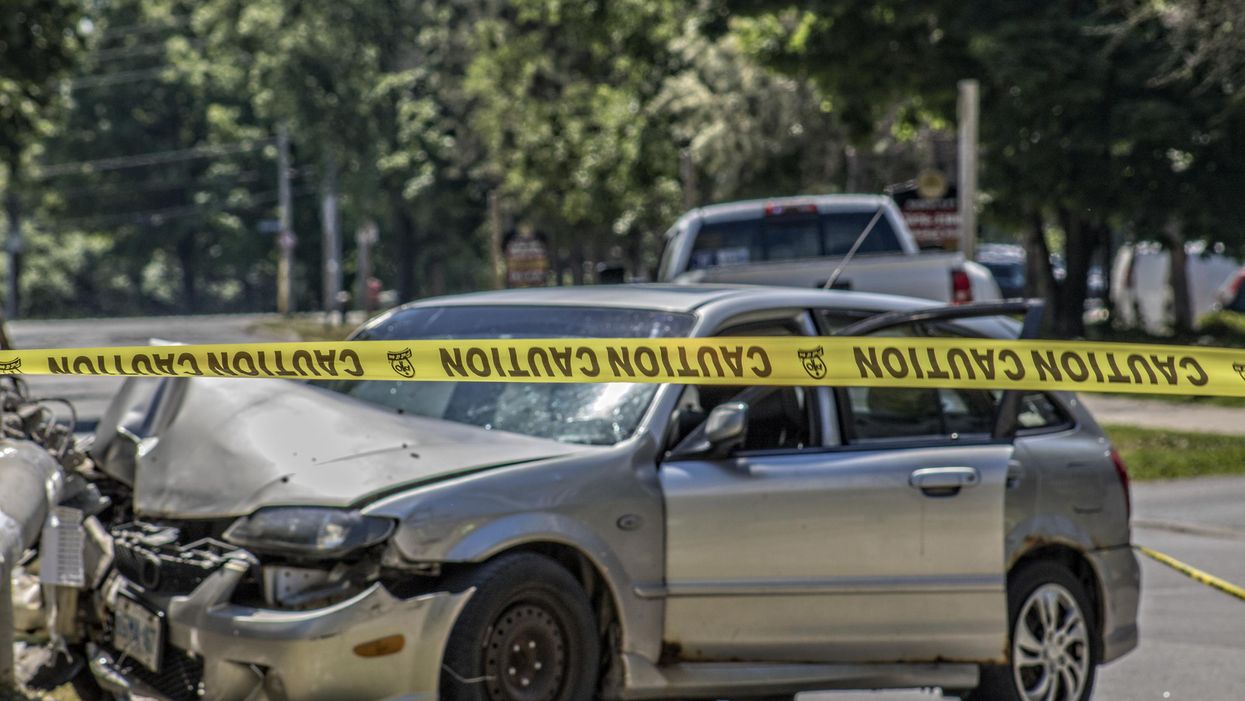 A car accident in Ontario.
