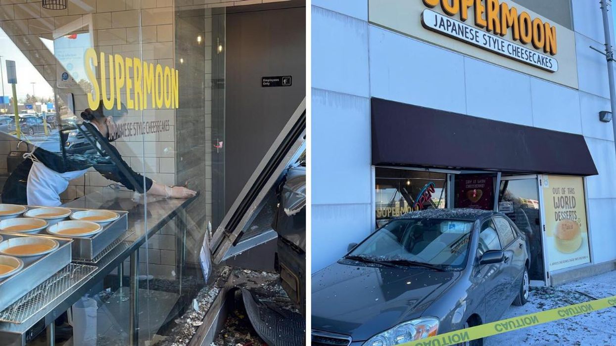 A Car Crashed Into A Popular Cheesecake Store In Mississauga This Week (PHOTOS)