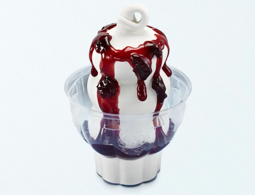 A cherry sundae.