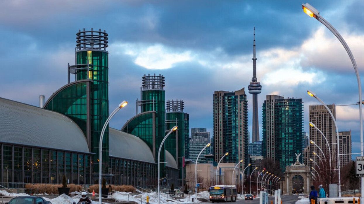 A chilly view of the city of Toronto