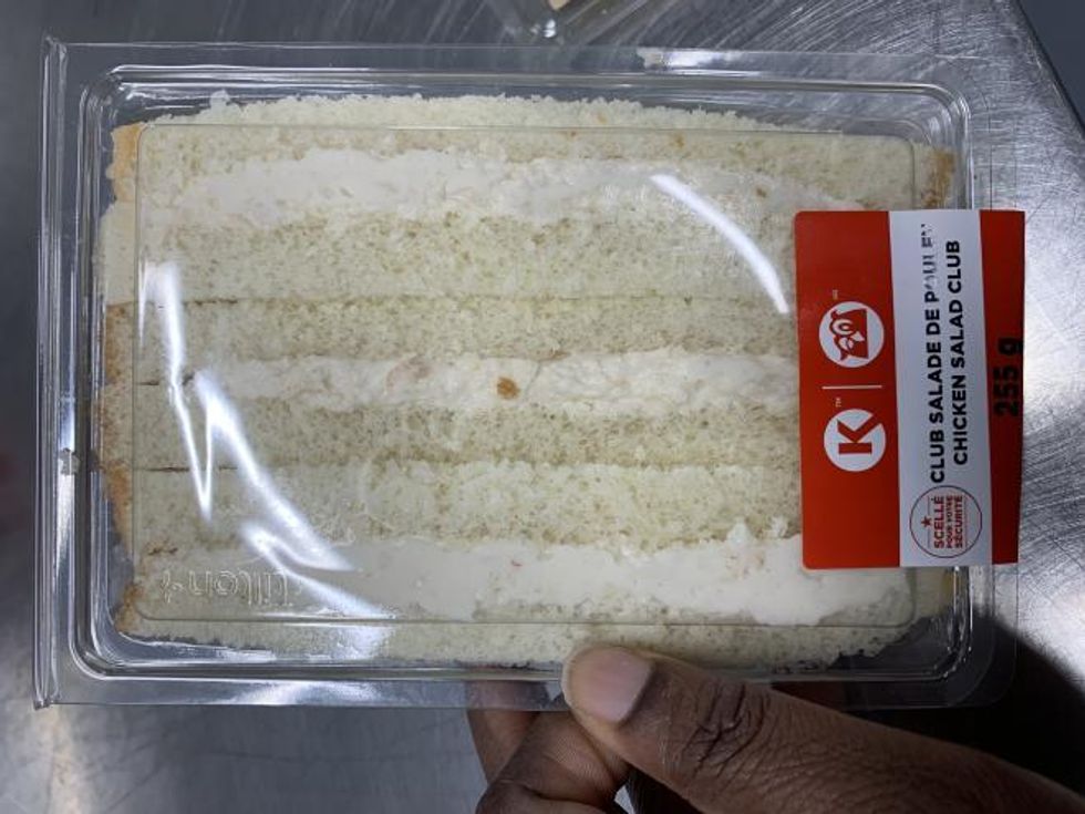 A Circle K/Couche Tard brand sandwich.